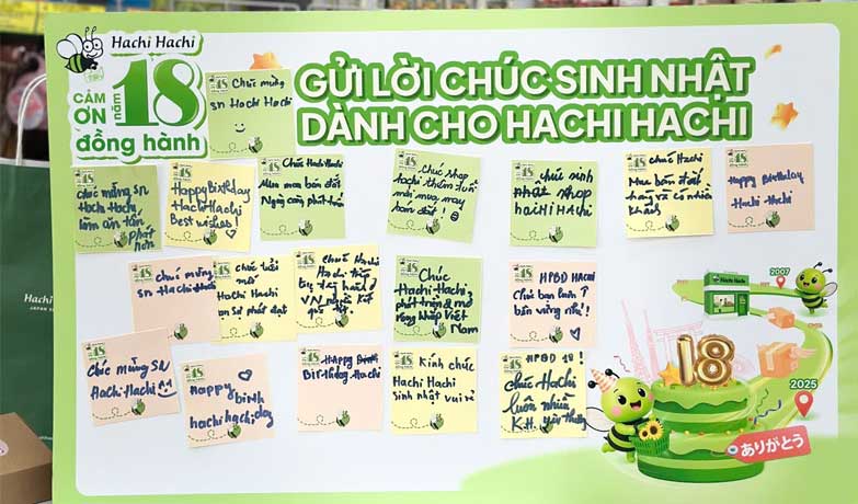 Ngập tràn lời chúc thân thương gửi Hachi Hachi dịp sinh nhật 18 năm